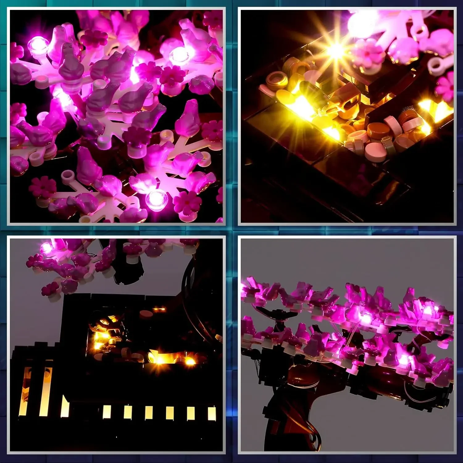 Hprosper 5V LED 조명 10281 Creator Expert 분재 나무 장식 램프(배터리 상자 포함)(레고 빌딩 블록은 포함되지 않음)