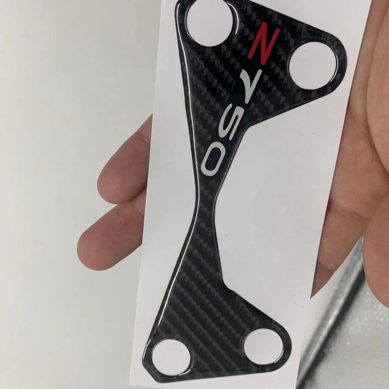 Autocollant De Moto En Fibre De Carbone Triple Arbre Supérieur Pince