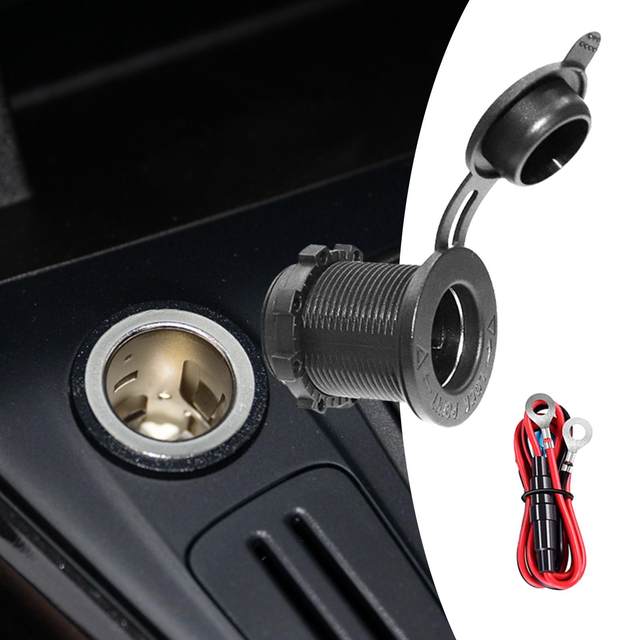 Lighter Sockets Car Cigarette Lighter Sockets with Extension Cable Car