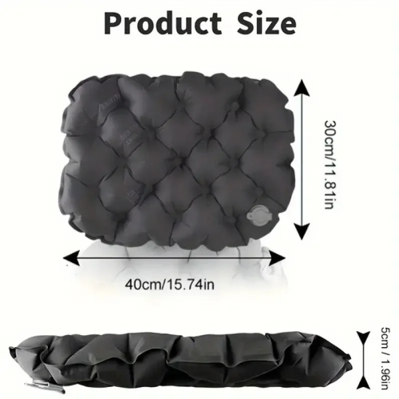Quick Inflate Cushion Seat Waterproof Wear-resistant Comfort Camping Sitting Pad Quick Inflate/deflate for Camping  equipment 4