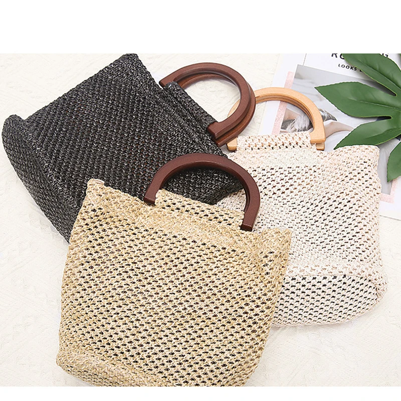 

2023 модная женская сумка-мессенджер, брендовые дизайнерские роскошные сумки для покупок, Высококачественная дорожная сумка-тоут, Пляжная Соломенная женская сумка