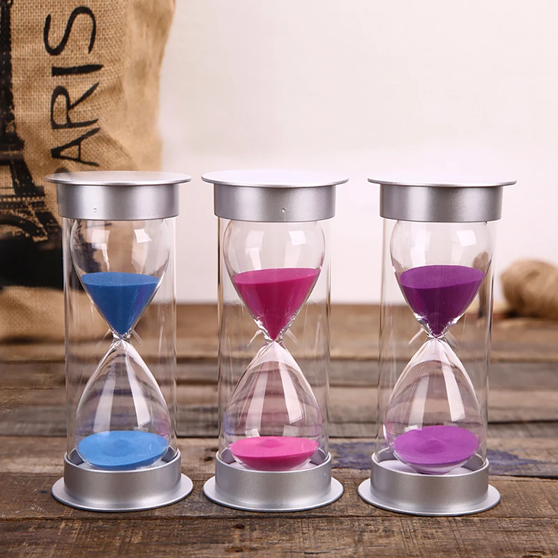 Sand Timer Hourglass Set 5/10/15/20/30/45/60 Minutes Nordic Creative Home Chronograph Ornaments Plastic Safety Drop-Proof Hourglass Gifts