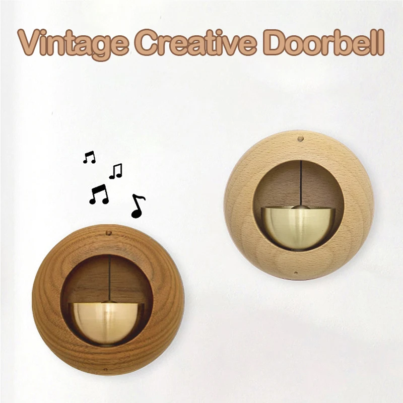일본 스타일 나무 초인종, 소형 벨 입구, 무선 초인종, 버드 벨, 바람 종소리, 방 벽 장식 