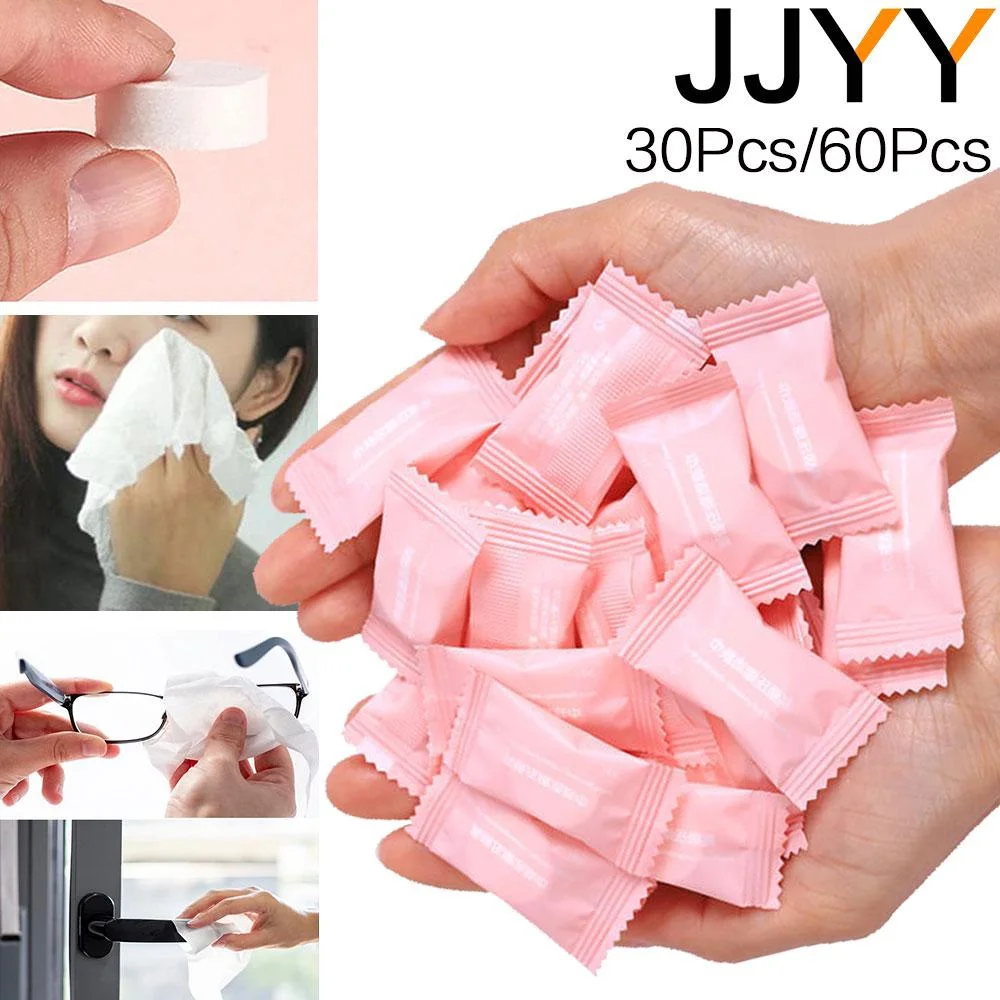 Compressed Cotton Towel Pure Cotton Travel Portable Mini 30Pcs