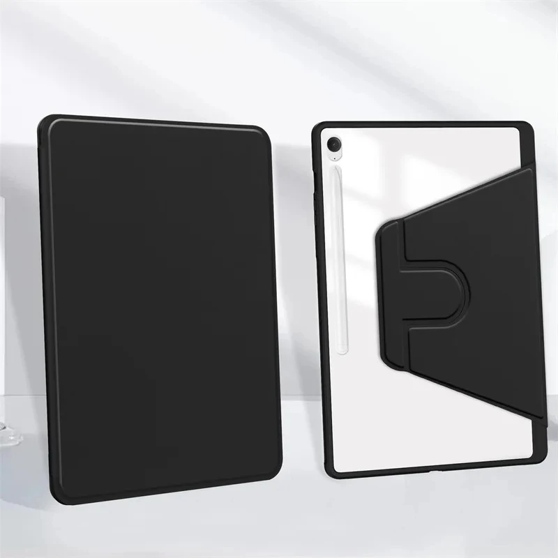 Acrylic 360 Rotation Tablet Case with Pencil Holder
