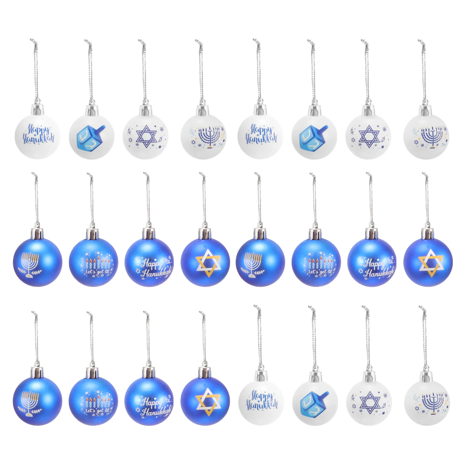 

Home Office Hanukkah Home Decor Ornament Tree Small Hanukkah Balls Balls For Hanukkah Party Hanukkah Balls For Party Decor