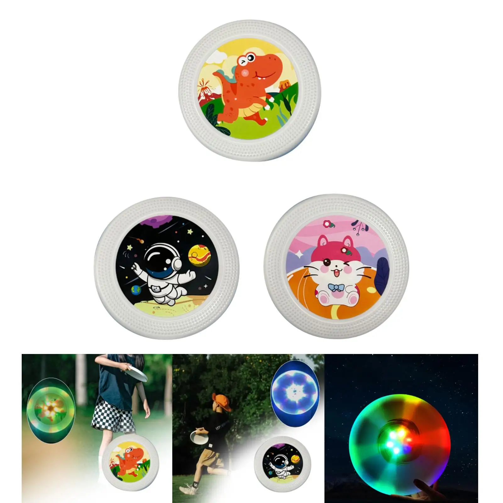 Luminous Flying Disc Competitions Outdoor Beach Outdoor Sports Toy Children Soft Boomerang Kids Soft Frisbee Kids Adults Pet
