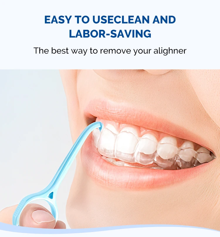30PCS AZDENT Kieferorthopädische Klammer Extractor Dental Aligner Entferner Einzeln Verpackt Abnehmbare Werkzeug Haken Mundpflege – Detail 2