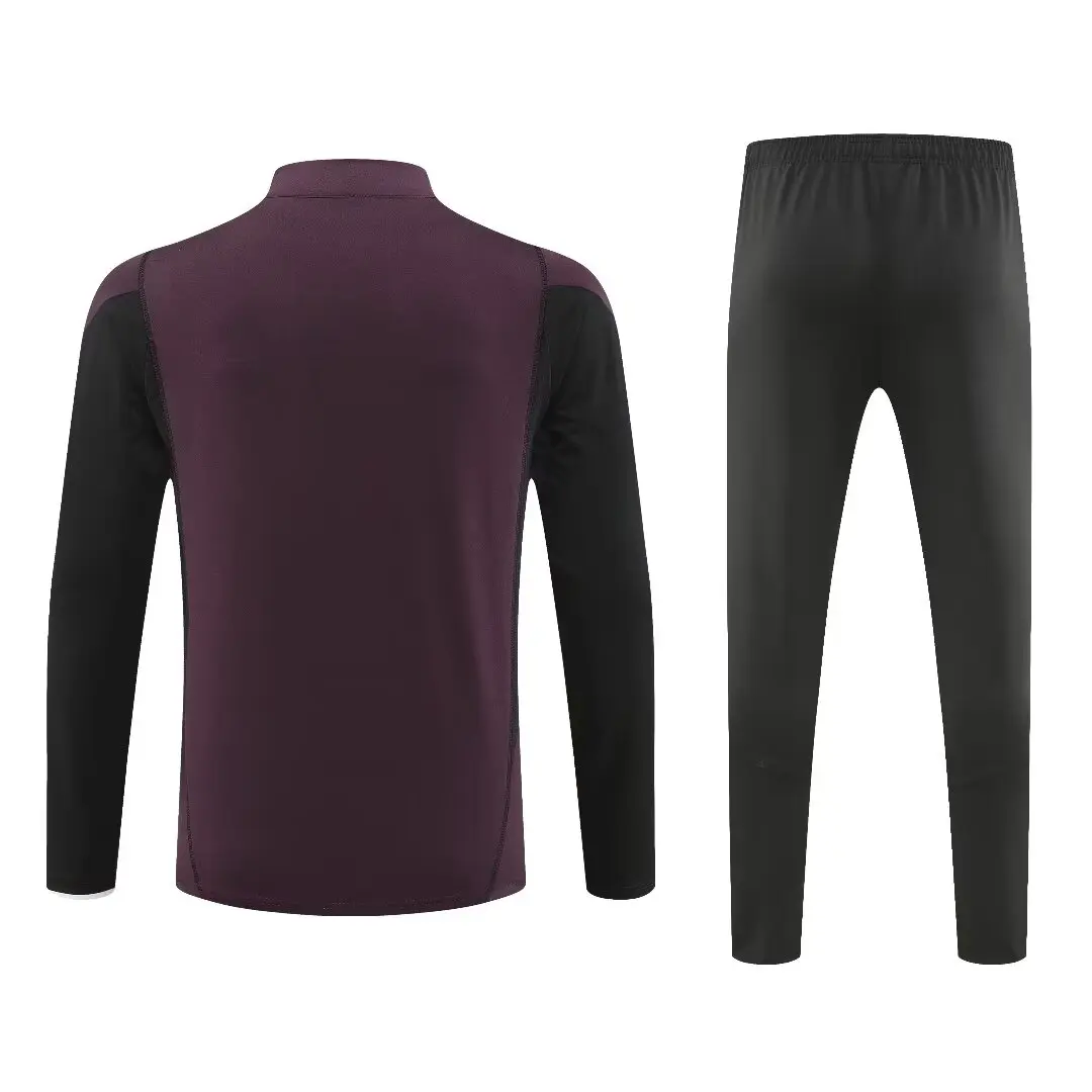Sports Set Men's Sports Set German Fans Half Zipper Jacket Training wear games Jerseys Soccer Kit Adult Tops and Trousers Casual Wear