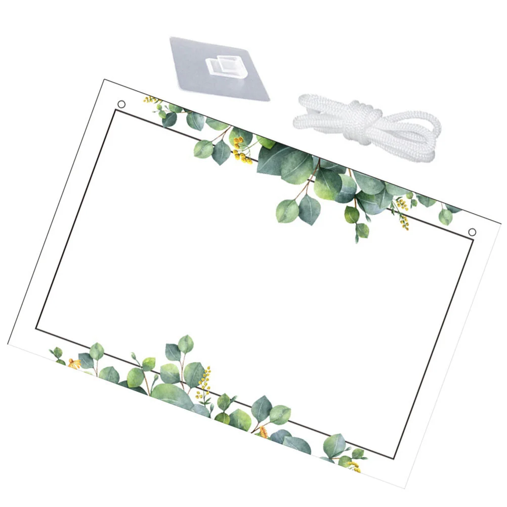 

Blank Writing Pad Home Acrylic Board Transparent Boards Tabletop Memo Household Message Recording Desktop Refrigerator