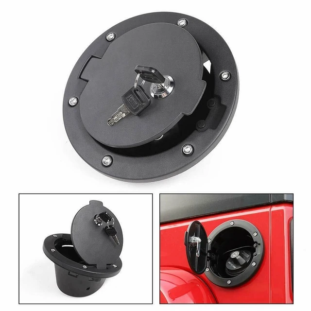 Auto Fuel Filler Tür Abdeckung Gas Tank Cap Für Jeep Wrangler JK  Unbegrenzte Limousine 2 4 Tür 07-17 auto Zubehör - AliExpress