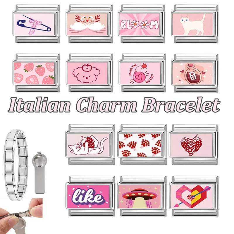 Sweet Pink Series Y2K Bracelet Women DIY Making Gift