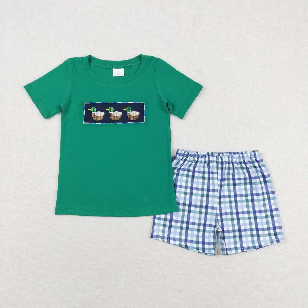 Baby Boy Clothes Children Short Sleeves Tee T-shirt Tops Camo Shorts Toddler Infant Summer Sets Kids Dog Pocket Outfit