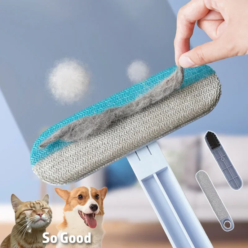 Pet Hair Remover Brush Dog Hair Cleaner Brush with Squeegee