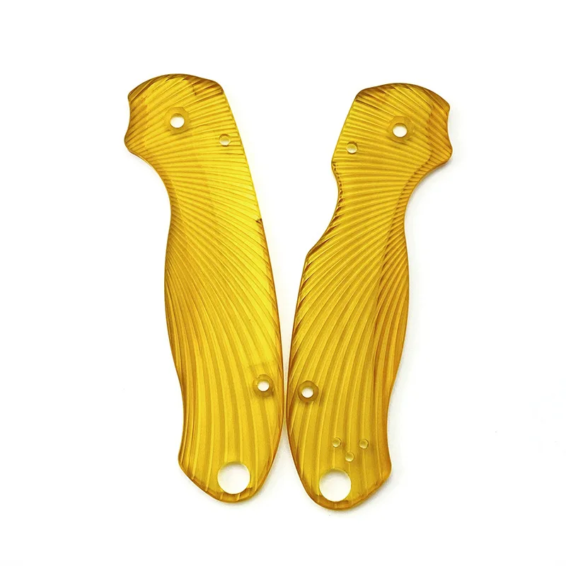 

Прозрачные накладки на ручки для ножей Ultem PEI, для Spyderco C223, пара3, полуформенные ножи 3, рукоятка «сделай сам», аксессуары для изготовления