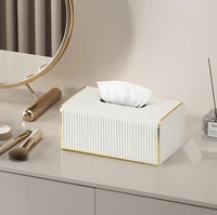 Exquisite Streak European Style Leather Tissue Box, High Quality, Hotel, Living Room, Bathroom, Home Decor, New 1
