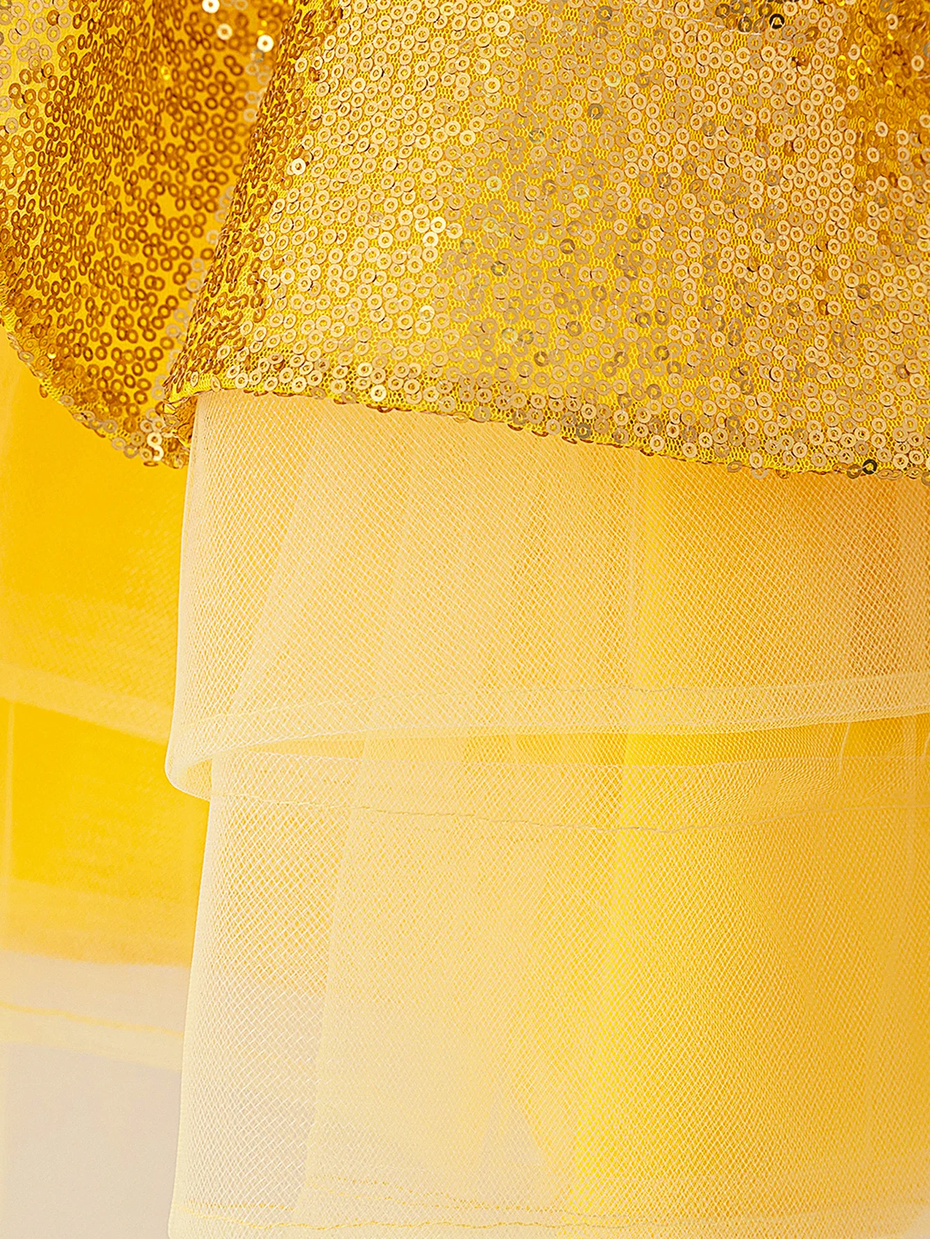 Prinzessinnenkleid mit paillettenbesetzten Blasenärmeln, elegantes Prinzessinnen-Märchen-Prinzessinnenkleid, geeignet zum Rollenspiel-Geburtstag – Detail 10