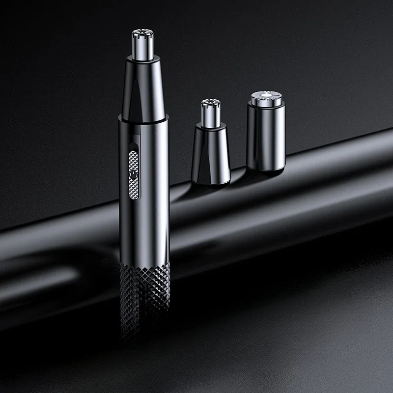 Ear Nose Hair Trimmer for Men Rechargeable 360 Rotating Dual-Blade Electric Shaver Eyebrows Nose Hair Trimmer Painless Safe 5