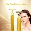 24k Gold T-shaped Vibrating Facial Roller Beauty Roller Slimming Face Massager Device Tightening Anti-wrinkle Facial Care Tools 2
