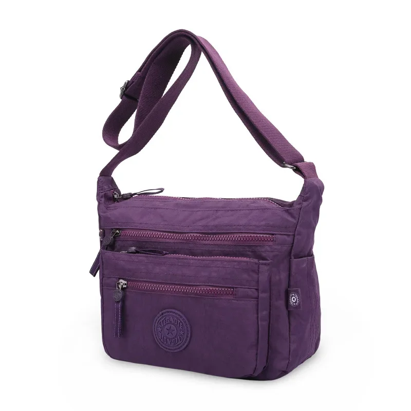 Nylon Messenger Shoulder Bag for Men and Women