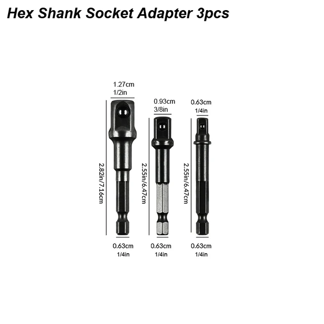 Socket Adapter 3pc B
