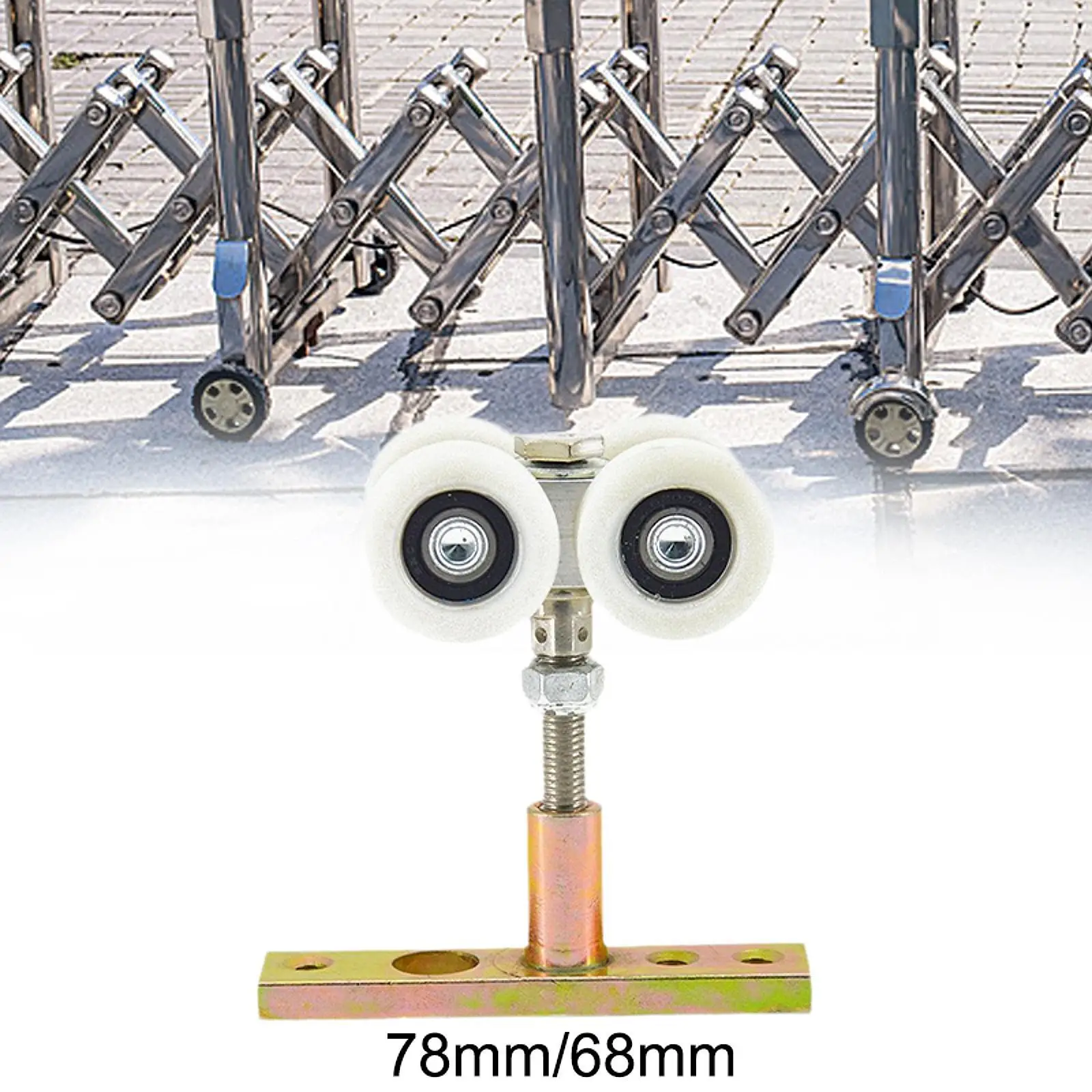 Folding Door Hanger Roller Folding Door Hanging Wheel Household Hardware Hanging Rail Pulley Nylon Bearing Wheels for Kitchen