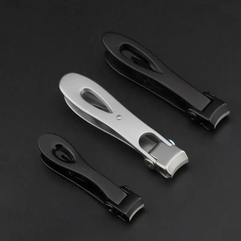 Nail Clippers Set, Sharp Stainless Steel Fingernail Clipper & Toenail  Clippers, Black Nail Cutter, Large and Small 2 Piece Set - AliExpress