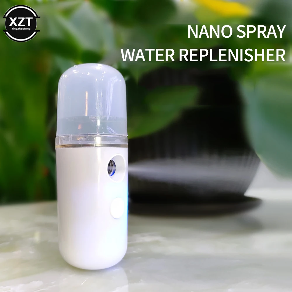 30ml Mini Nano Facial Sprayer USB Nebulizer Purifier Aromatherapy Essential Oil Diffuser Portable Face Hydration Instrument