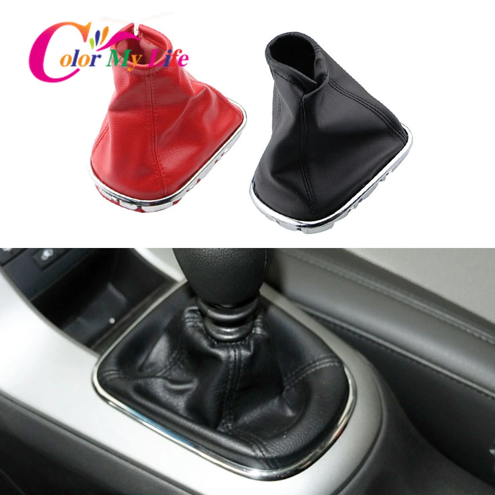 Car Gear Shift Knob Gaiter Boot Cover Leather Dustproof Covers For