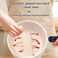 Marmite électrique Portable multi-cuiseurs 220V, 1,5 l, poêle antiadhésive domestique, marmite électrique pour Ramen, boulettes, flocons d'avoine 5