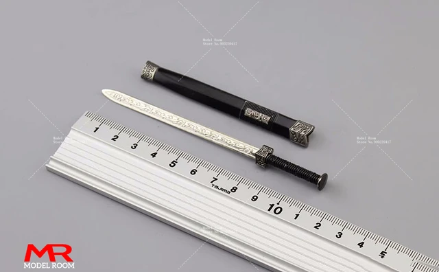 1/12 スケール中国西部古代剣サーベル武器モデルシーン
