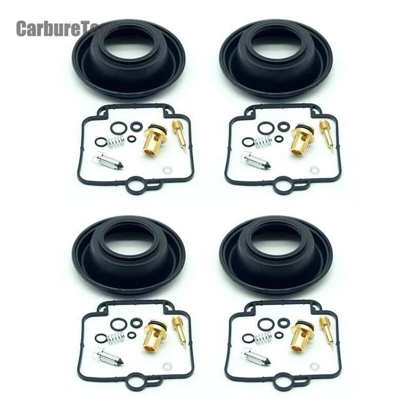 

For Suzuki Bandit 1200 GSF1200 GSF 1997-2000 Carburetor Repair Kit Rebuild Chamber Seal Float Vavle Vacuum Diaphragm 4 Sets