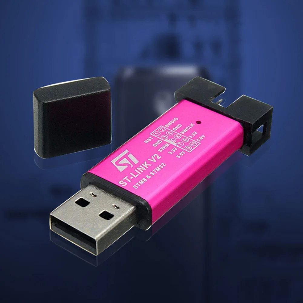 LED 표시기 ST-LINK V2 시뮬레이터 다운로드 프로그래밍 STM8/STM32 시뮬레이터 다운로드 프로그래머 프로그래밍 무작위 색상