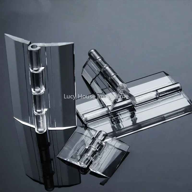 10Pcs/5pcs/set 25X33MM/30X34MM/45X38MM Transparent Plastic Folding Hinges Durable Clear Acrylic Hinge Tools furniture hinge,wooden box hinge,cabinet door hinges,cabinet hinges,bronze butterfly hinges