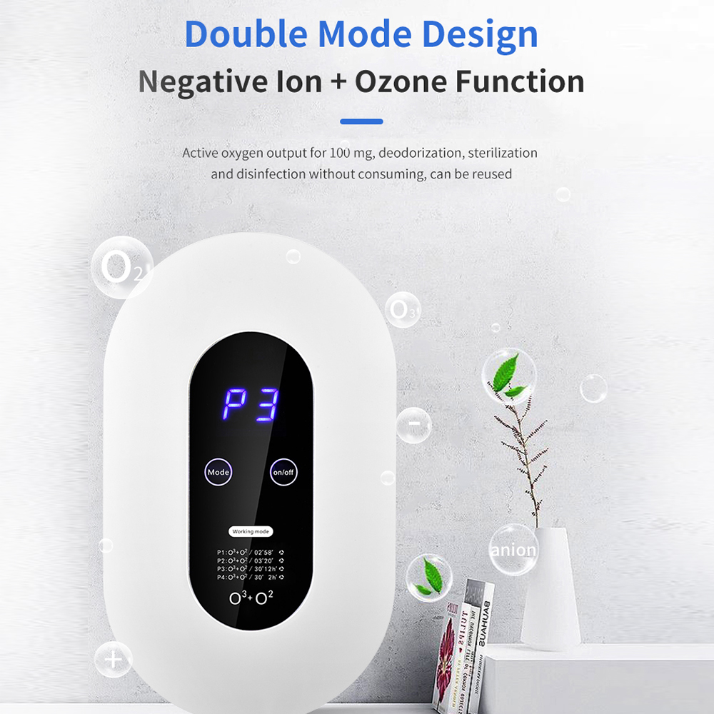 Air Purifier Negative Ion Ozone Generator Sterilize Smart Formaldehyde Deaerator Kitchen Toilet Deodorant Pet Room Deodorizer