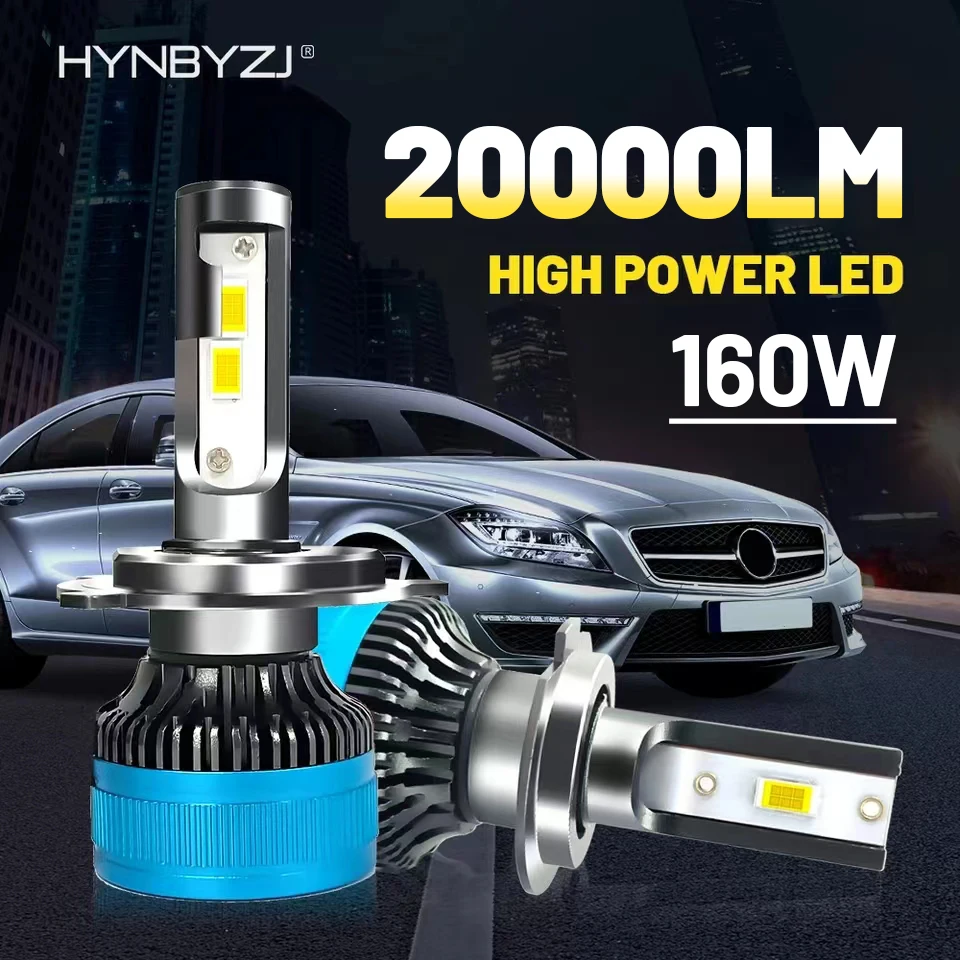 

HYNBYZJ H7 LED Canbus H11 H4 20000LM 160W HB3 9005 HB4 9006 H8 HIR2 LED Car Headlight Bulb Auto Fog Light Motorcycle