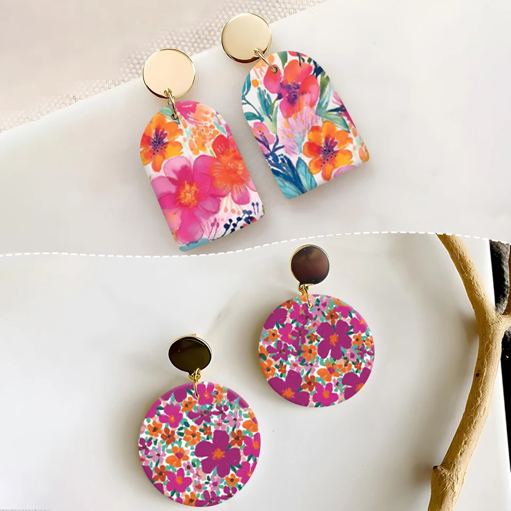 Polymer Clay Transfer Paper Disposable Stickers DIY Earring Gifts