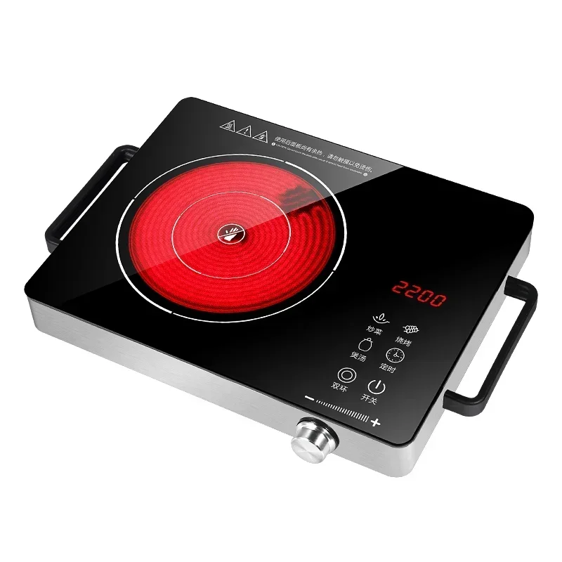 Electrical Magnetic Waterproof Induction Cooker Hob Oven Hot Pot Stove Timer Ceramic Heating Furnace Cooktop Plate 2200W EU induction cooker,electric stove boiler