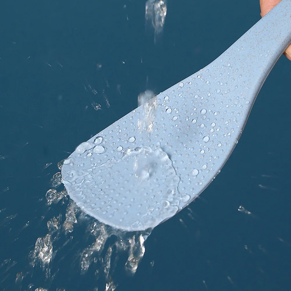 Wheat Straw Material Non-stick Rice Spoon Kitchen Utensil Rice Cooker Shovel Kitchen Accessories plastic rice spoon