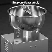 Коммерческий тестомес, емкость 3/5/8 кг, автоматический тестомес из нержавеющей стали для хлебобулочных изделий, пищевой промышленности — изображение 4