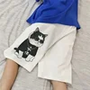 M-5XL Summer Men's Hip-hop Cool Cat Printed Shorts Loose and Casual Student Instagram Trend Capris 5