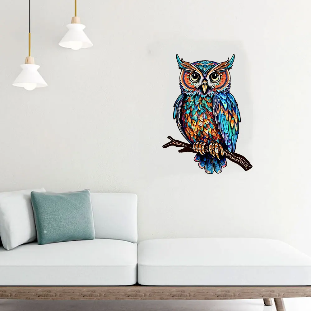 Jigsaw Puzzle Owl 3D Wooden Kids Toys Decorations High Difficulty jigsaw puzzles wooden jigsaw puzzles wooden puzzle toys