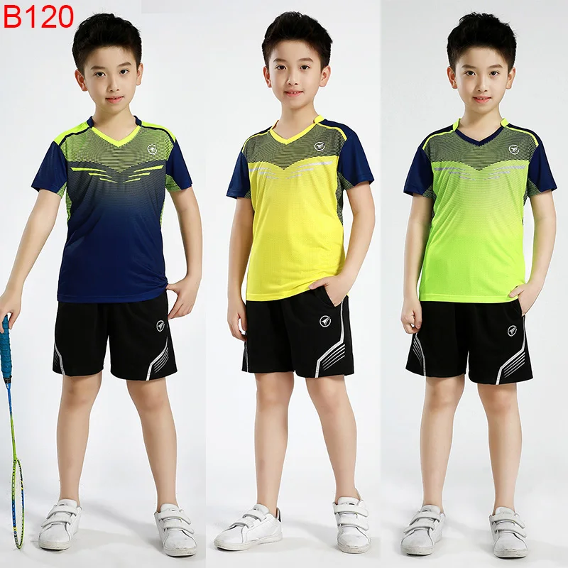 Children Sports t shirt Badminton shirt for kids Boys dry fit Table Tennis shirts boys Girls Running shirts name s short sleeve t shirt,sports clothes