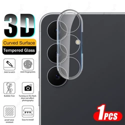 Clear 3D Curved Camera Protector with 9H Tempered Glass Lens Cover - Samsung S25 FE (Transparent)