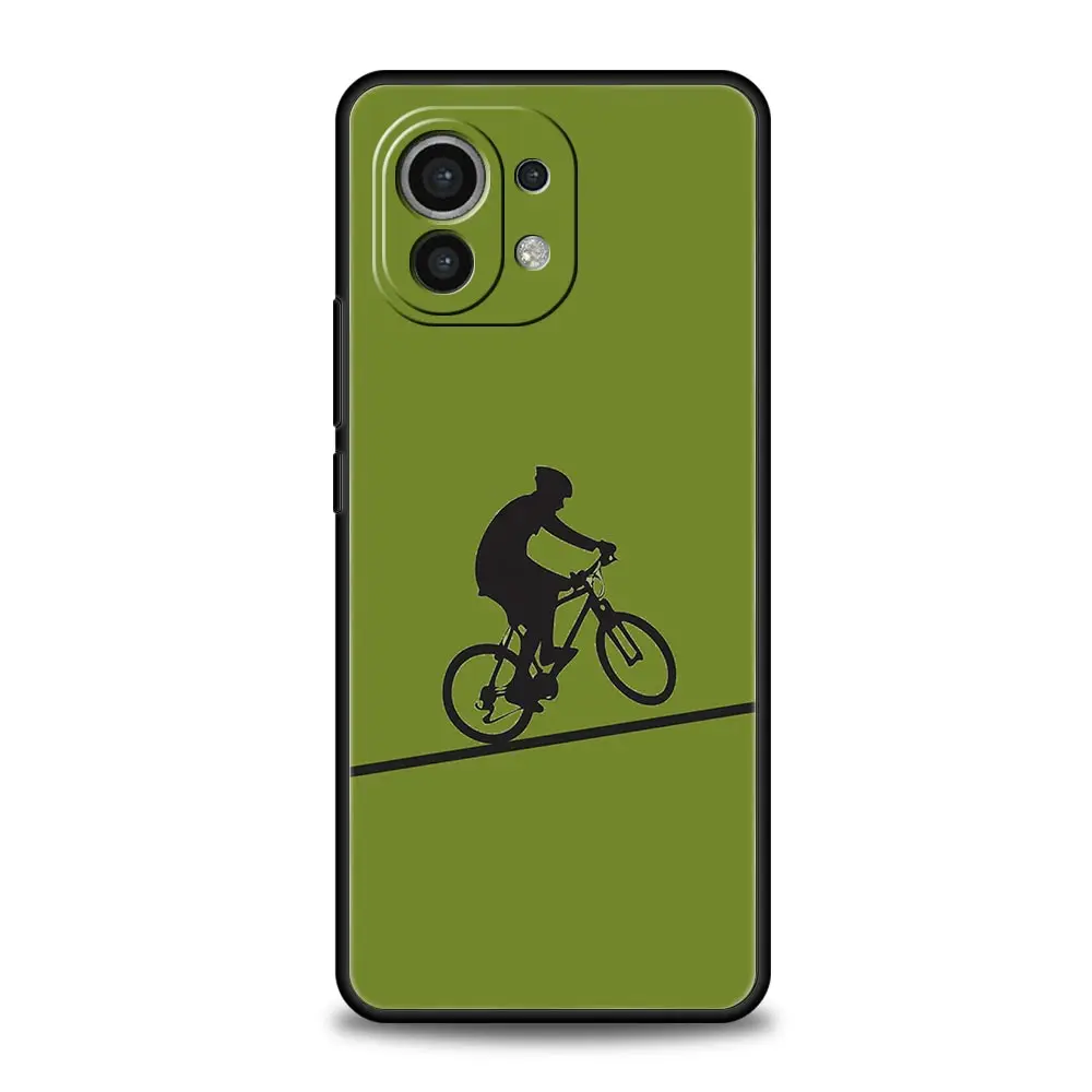 Durable Phone Case with Mountain Bike Design