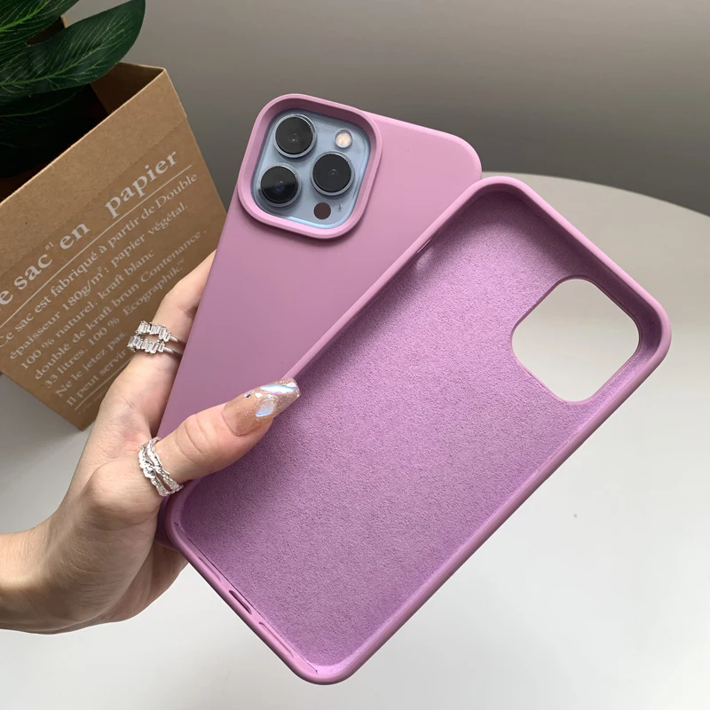 Liquid Silicone Phone Case - Enhanced Camera Protection & Full Coverage Bumper