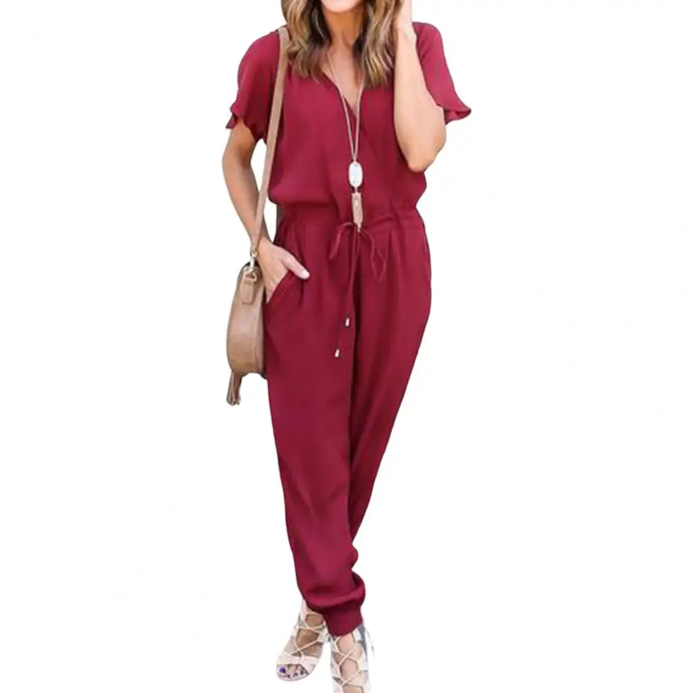 Buy Mango women short sleeve jumpsuit black Online | Brands For Less