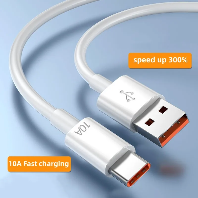 유니버설 10A USB 타입 C 케이블 120W 초고속 충전 케이블 USB C 충전 기기 데이터 코드 타입 C 데이터 전송 데이터 와이어