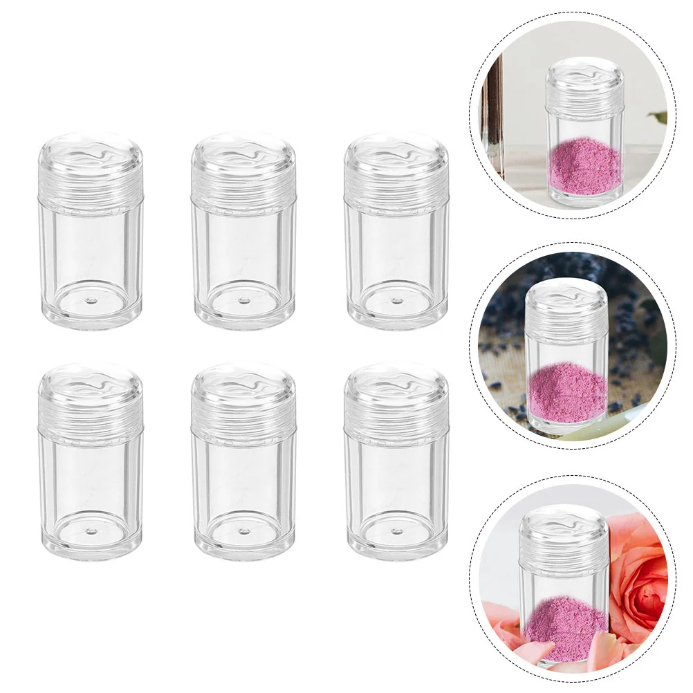 Mini Loose Powder Bottles Empty Refillable Clear Makeup Cosmetic Box Sifter Lids Glitter Face Eye Shadow Holes mini sieves empty refillable clear makeup box sifter lids glitter face eye shadow holes