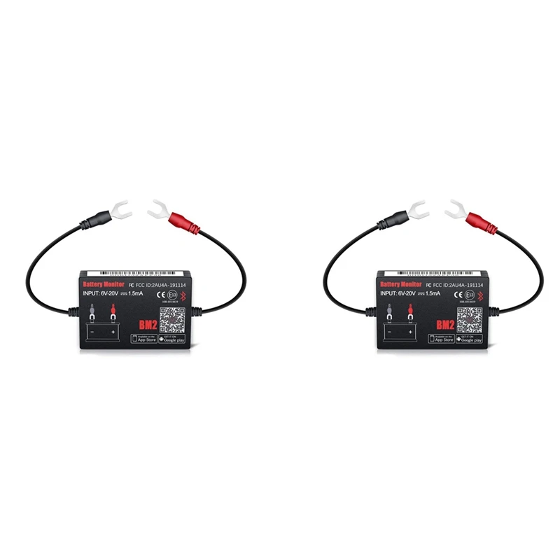 2 шт., Автомобильный анализатор аккумулятора BM2, 12 В